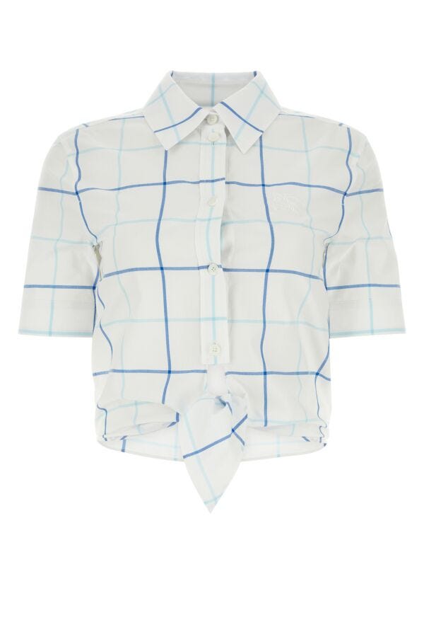 Burberry Woman Embroidered Poplin Shirt