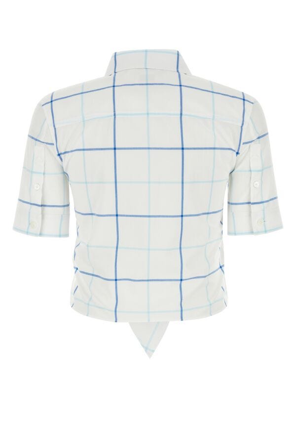 Burberry Woman Embroidered Poplin Shirt