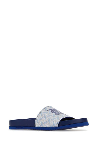 Burberry Man Printed Leather Slippers