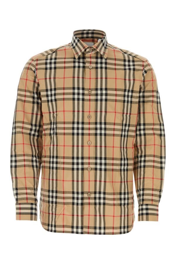 Burberry Man Embroidered Poplin Shirt