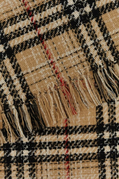 Burberry Unisex Embroidered Tweed Blend Scarf