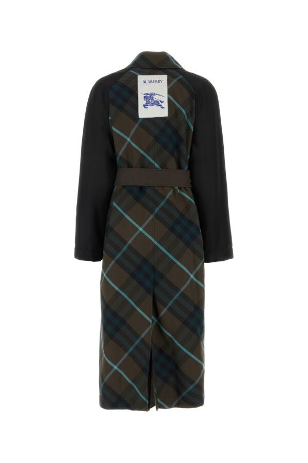 Burberry Woman Embroidered Gabardine Bradford Trench Coat