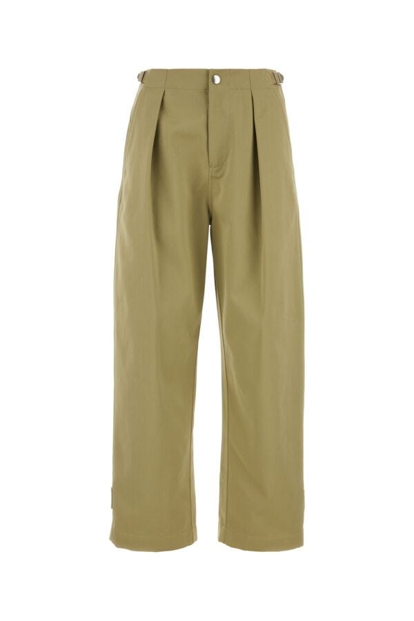 Burberry Woman Military Green Cotton Pant