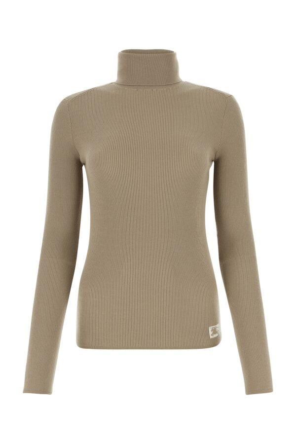 Burberry Woman Cappuccino Wool Blend Sweater