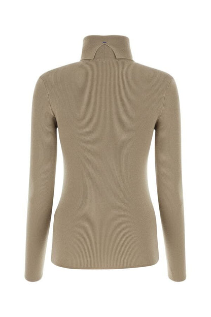 Burberry Woman Cappuccino Wool Blend Sweater
