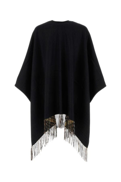 Burberry Unisex Black Wool Reversible Cape