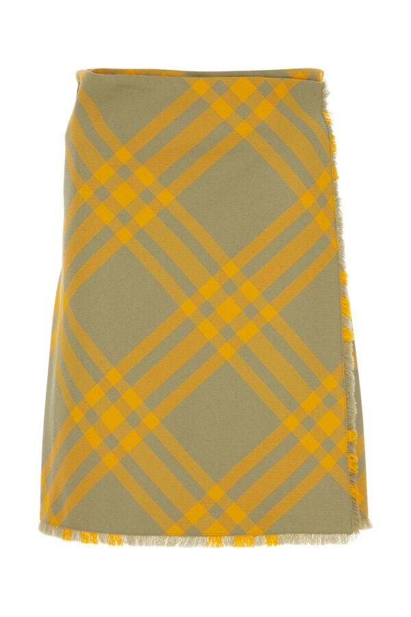 Burberry Woman Embroidered Silk Skirt