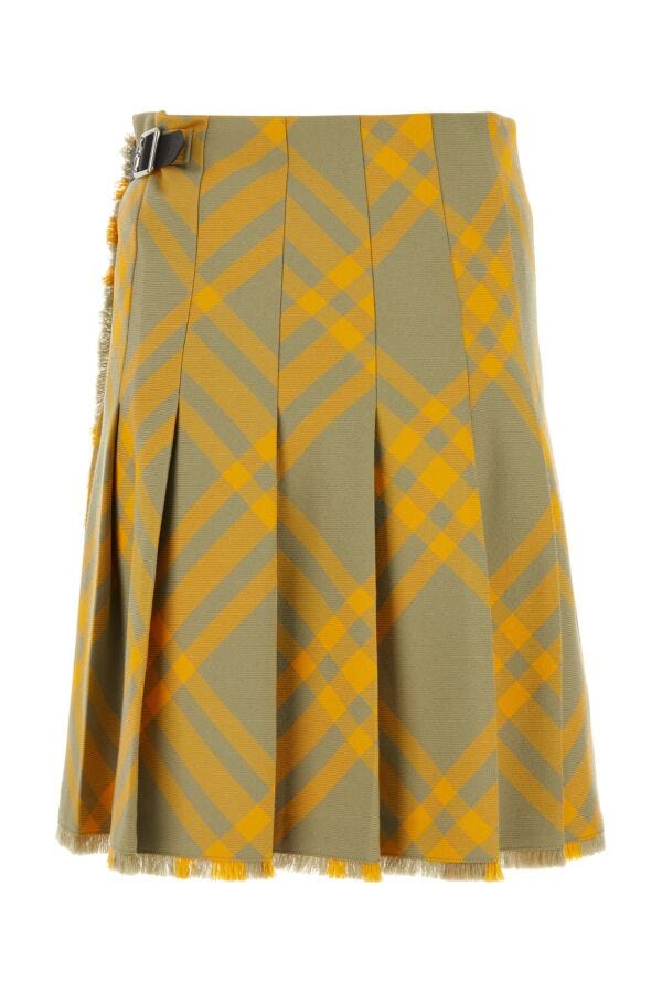 Burberry Woman Embroidered Silk Skirt