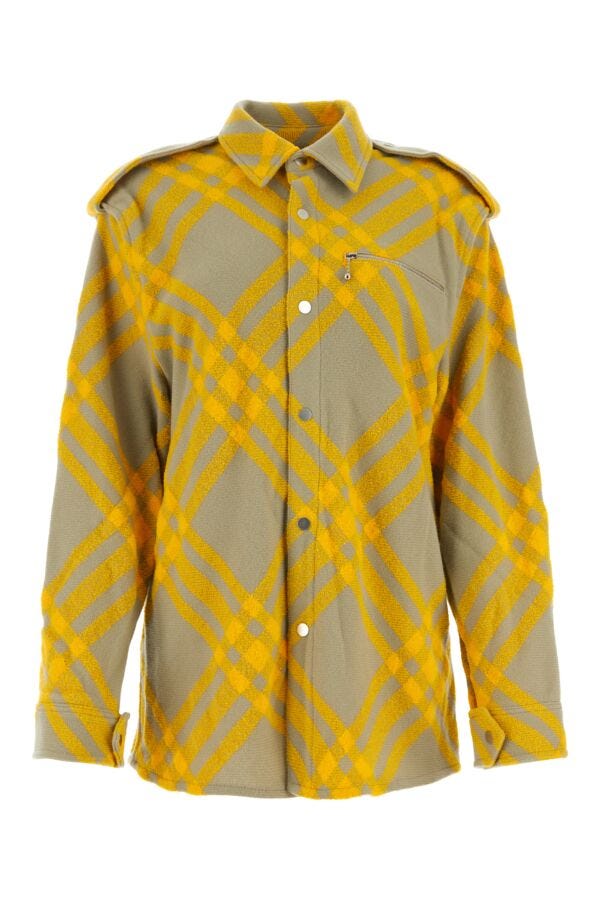 Burberry Woman Embroidered Wool Blend Shirt