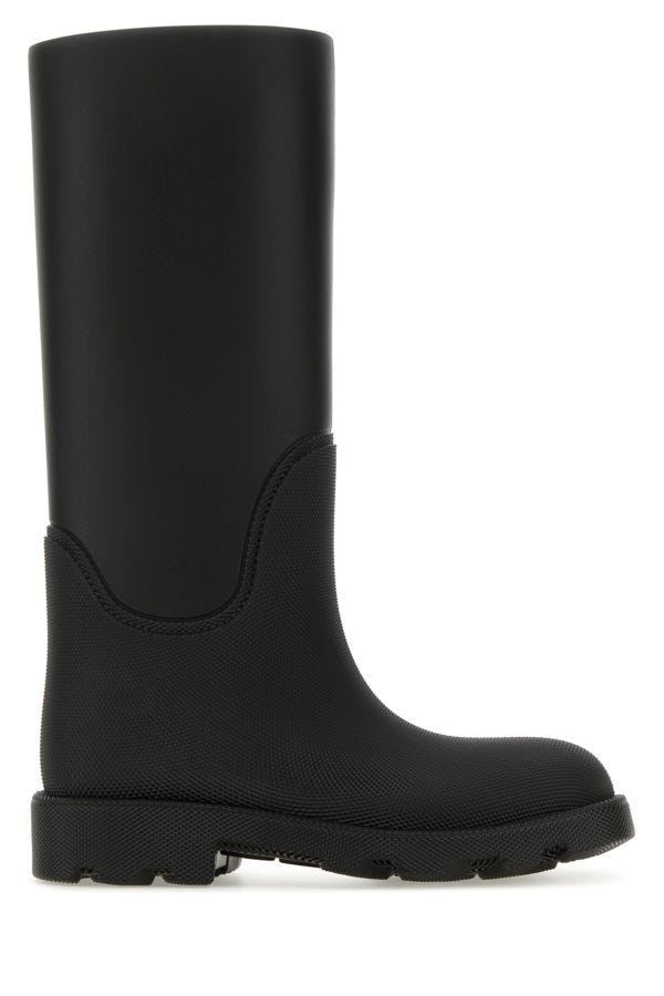 Burberry Woman Black Rubber Marsh Boots