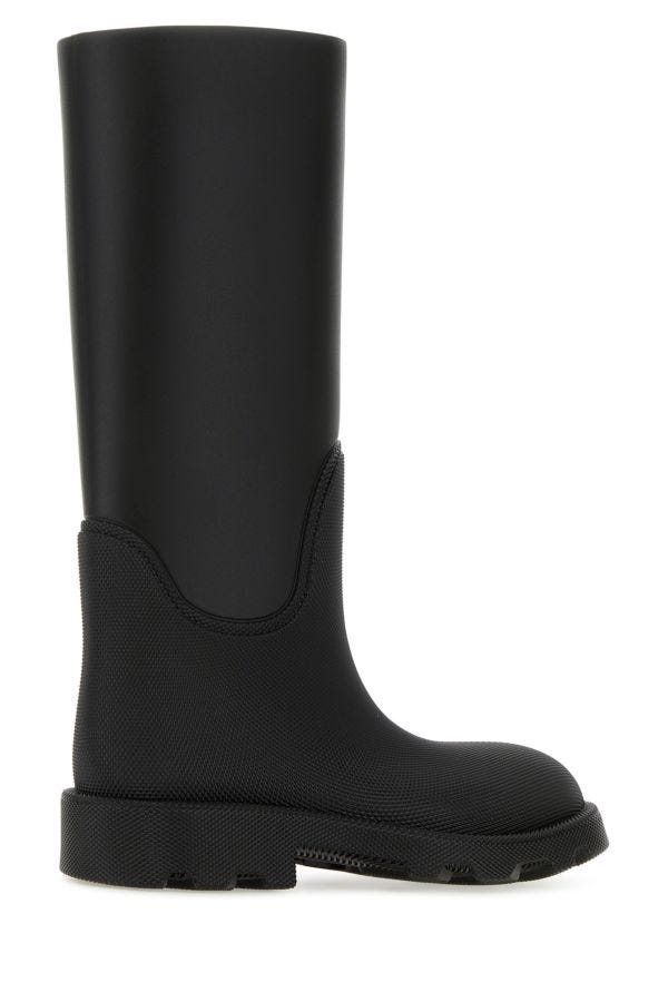 Burberry Woman Black Rubber Marsh Boots