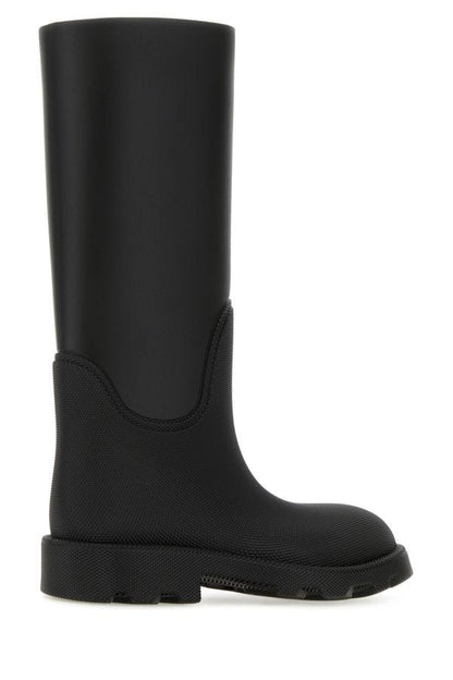 Burberry Woman Black Rubber Marsh Boots