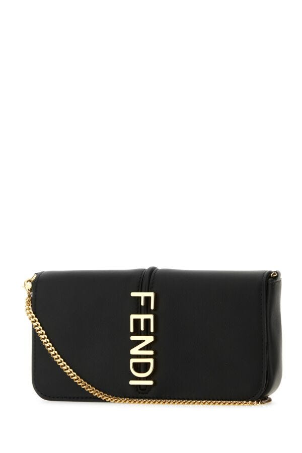 Fendi Woman Black Leather Fendigraphy Wallet