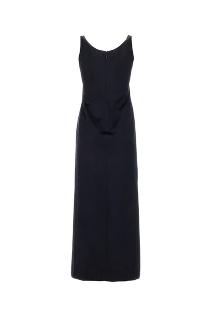 Fendi Woman Midnight Blue Satin Dress