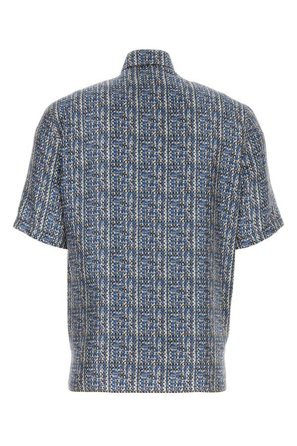 Fendi Man Printed Silk Shirt