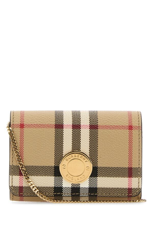 Burberry Woman Printed Canvas Card Holder