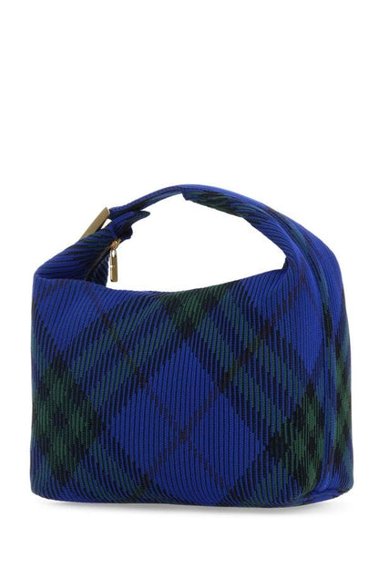 Burberry Woman Embroidered Nylon Medium Peg HandBag