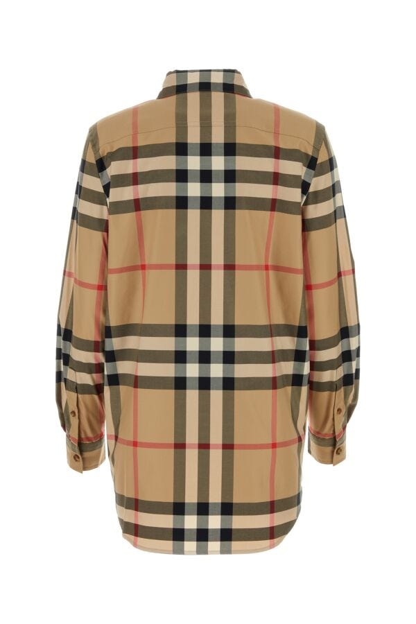 Burberry Woman Embroidered Cotton Shirt