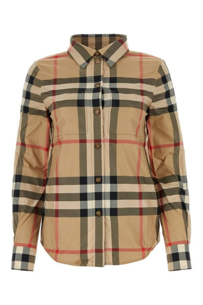 Burberry Woman Embroidered Poplin Shirt