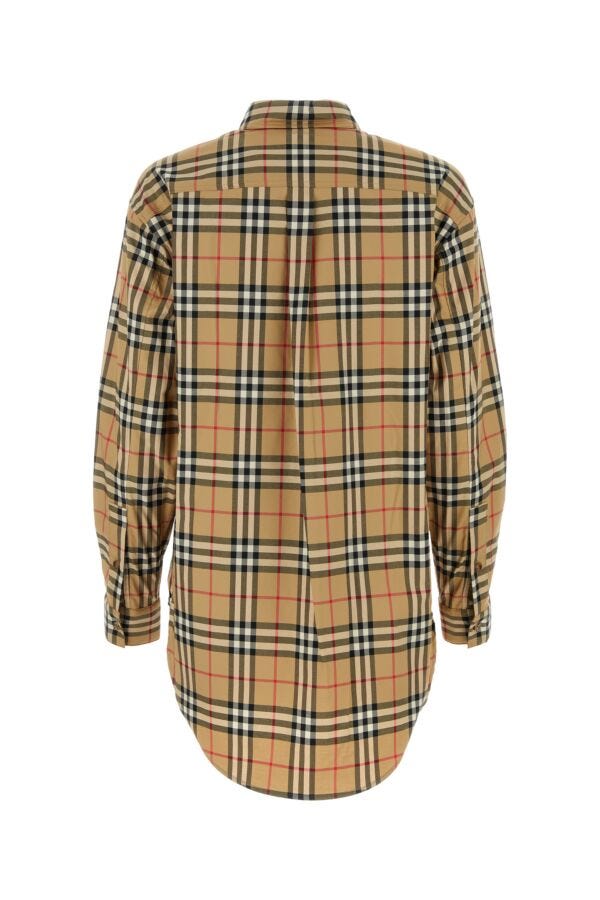 Burberry Woman Embroidered Stretch Cotton Shirt