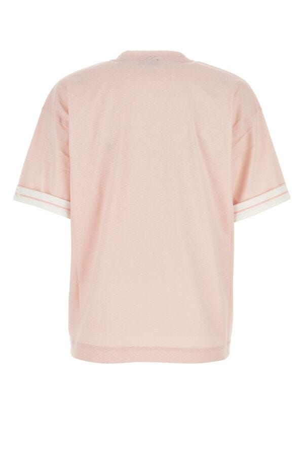 Burberry Woman Pink Cotton Oversize T-Shirt