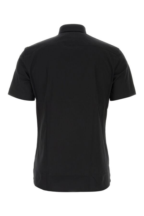 Burberry Man Black Stretch Poplin Shirt