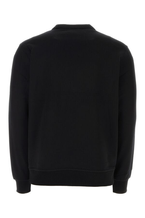 Burberry Man Black Stretch Cotton Oversize Sweater