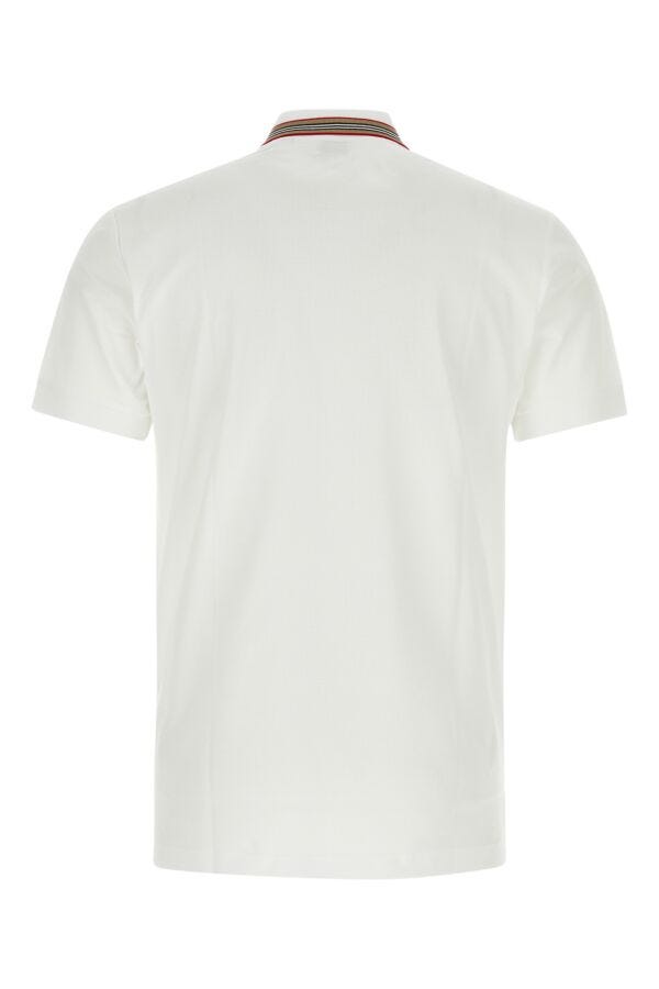 Burberry Man White Piquet Polo Shirt
