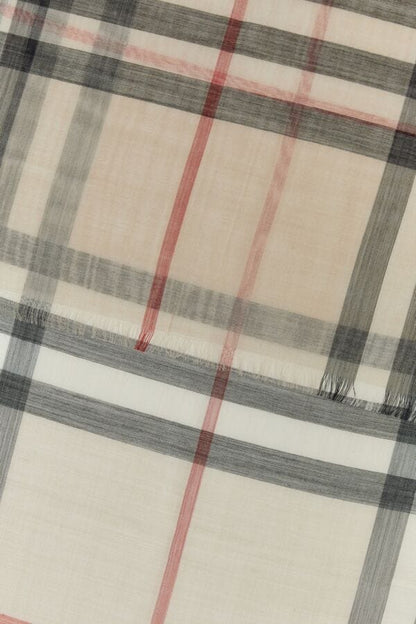 Burberry Unisex Embroidered Wool Blend Foulard
