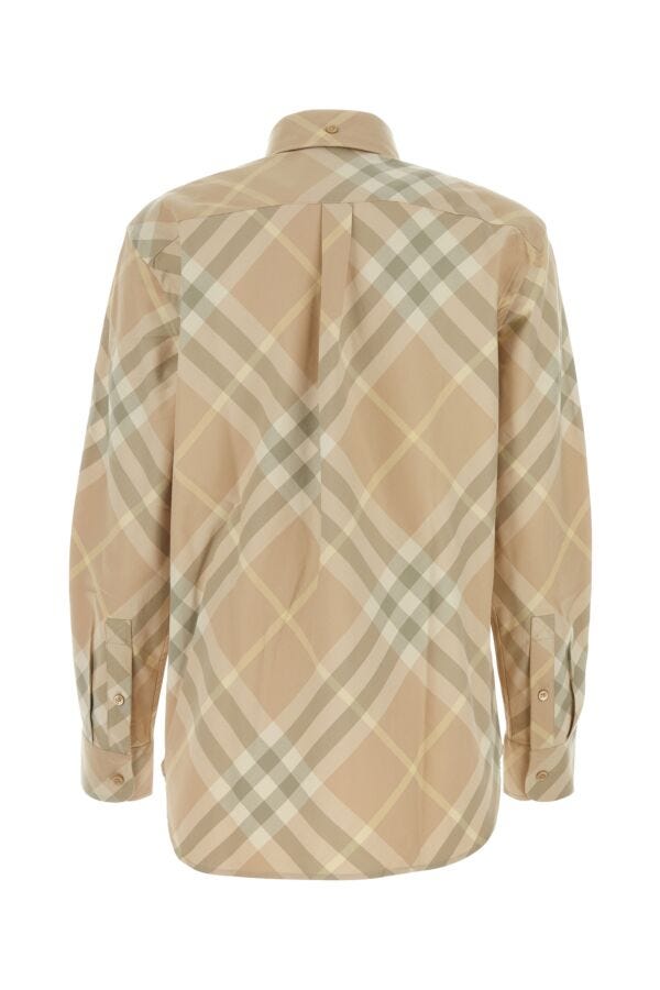 Burberry Woman Embroidered Cotton Shirt