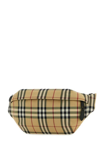 Burberry Man Embroidered Nylon Sonny Belt Bag