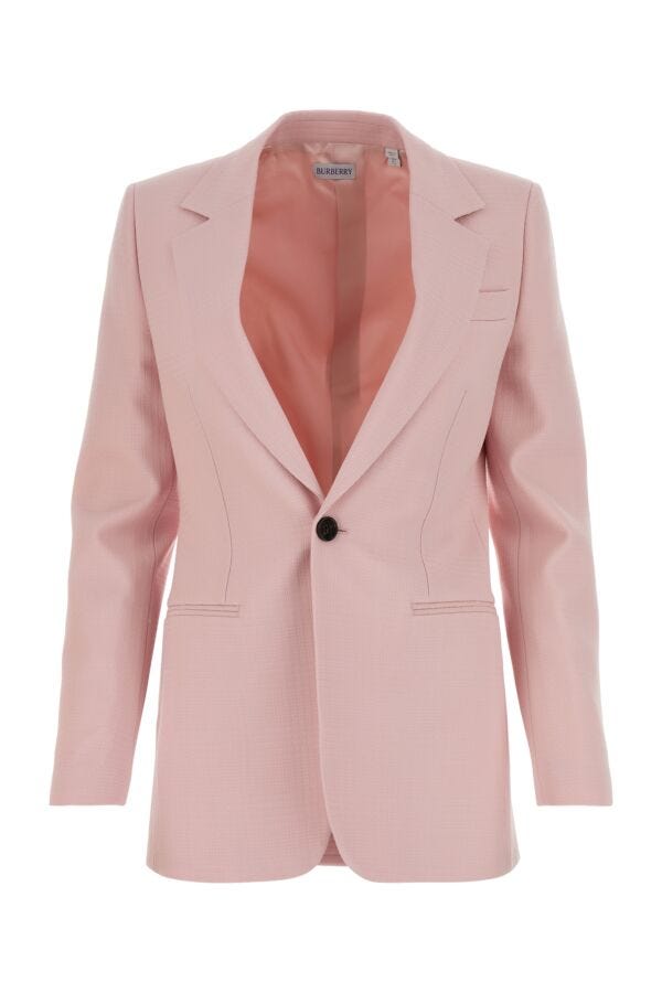 Burberry Woman Pink Wool Blazer