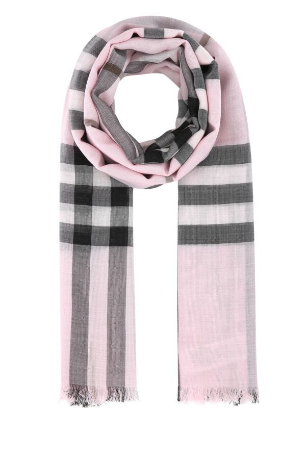 Burberry Unisex Embroidered Wool Blend Foulard