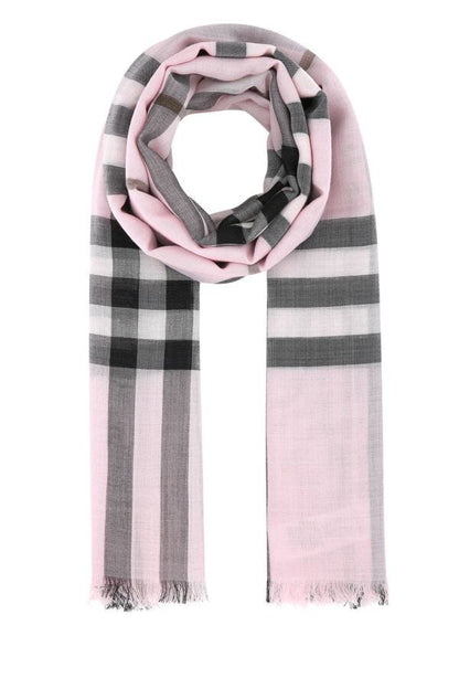 Burberry Unisex Embroidered Wool Blend Foulard