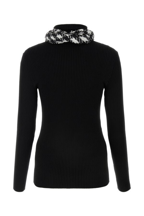 Burberry Woman Black Viscose Blend Sweater
