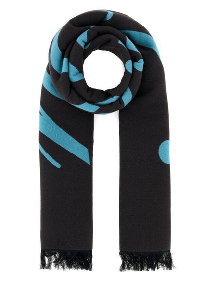 Burberry Woman Dark Grey Wool Blend Scarf