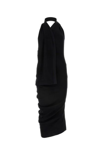 Fendi Woman Black Cotton Blend Dress