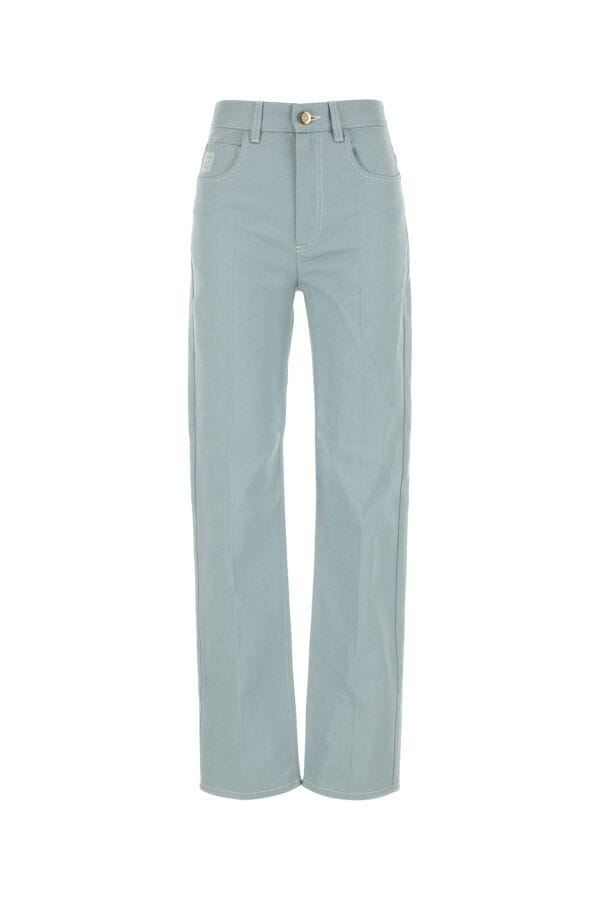 Fendi Woman Powder Blue Denim Jeans