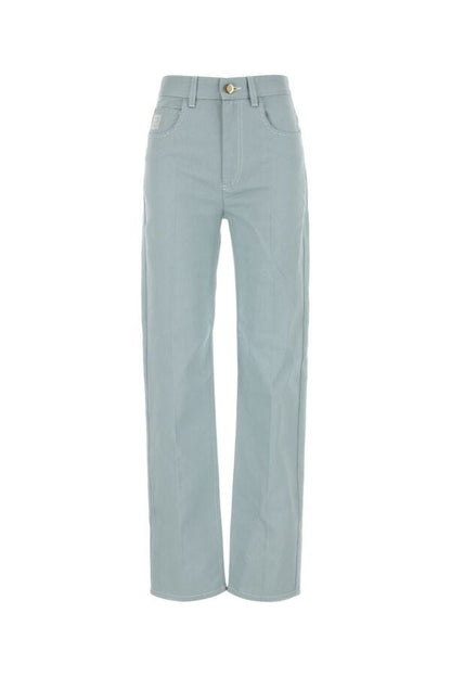 Fendi Woman Powder Blue Denim Jeans