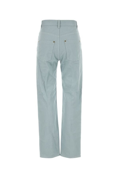 Fendi Woman Powder Blue Denim Jeans