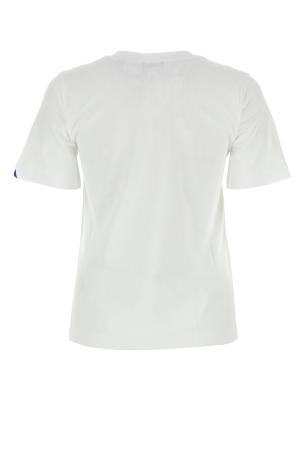 Burberry Woman White Cotton T-Shirt
