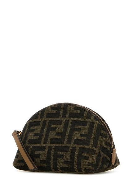 Fendi Woman Embroidered Jacquard Beauty Case