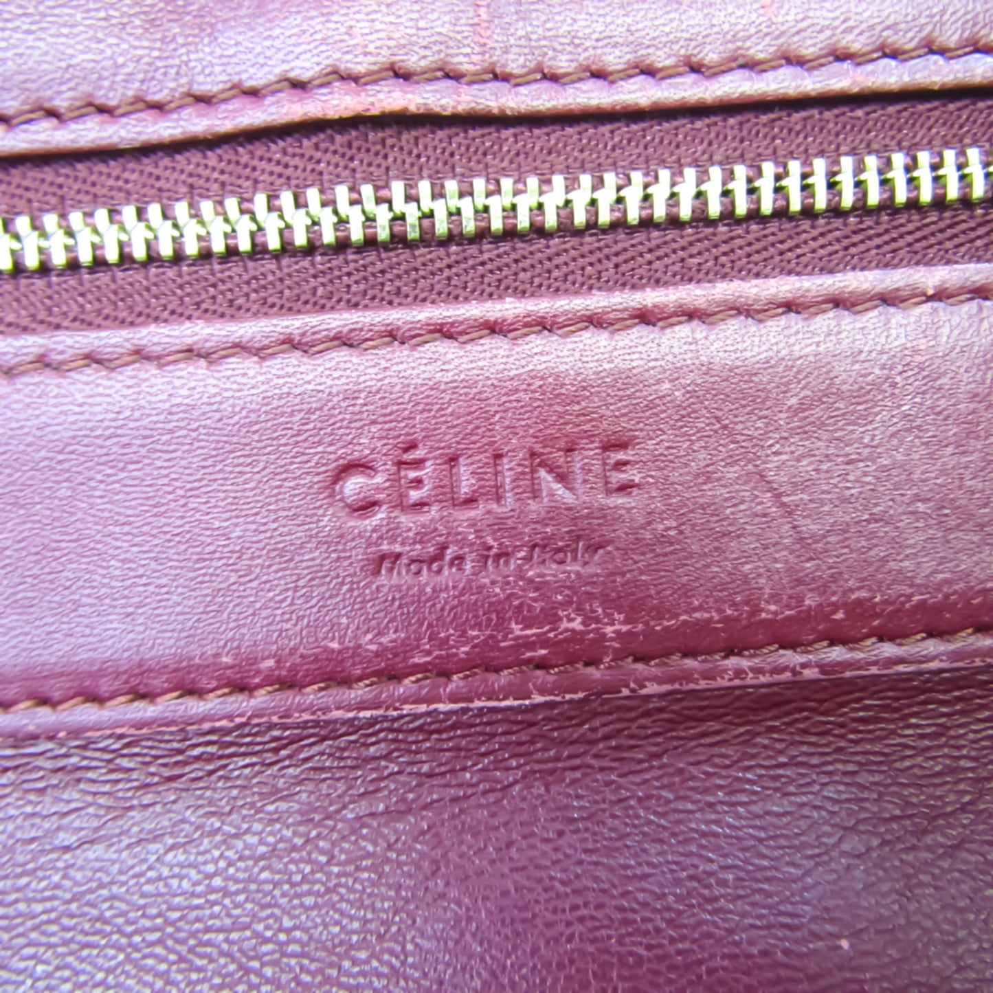 Celine Women's Leather Shoulder Bag Black,Bordeaux