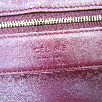 Celine Women's Leather Shoulder Bag Black,Bordeaux