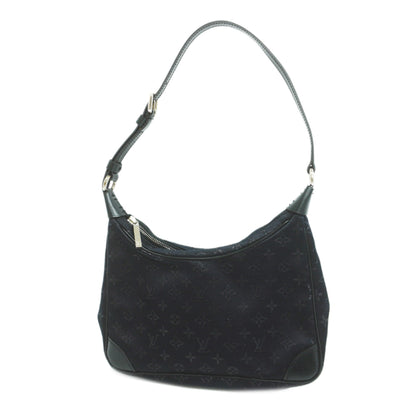 Louis VuittonAuth  Monogram Satin Little Boulogne M92142 Women's Handbag Noir