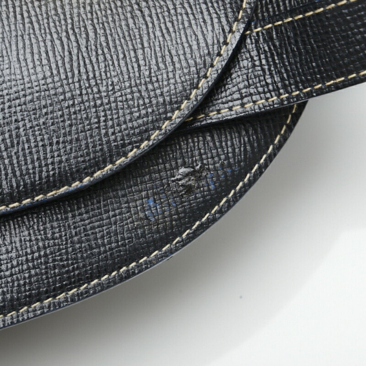 Celine tote bag shoulder black leather ladies