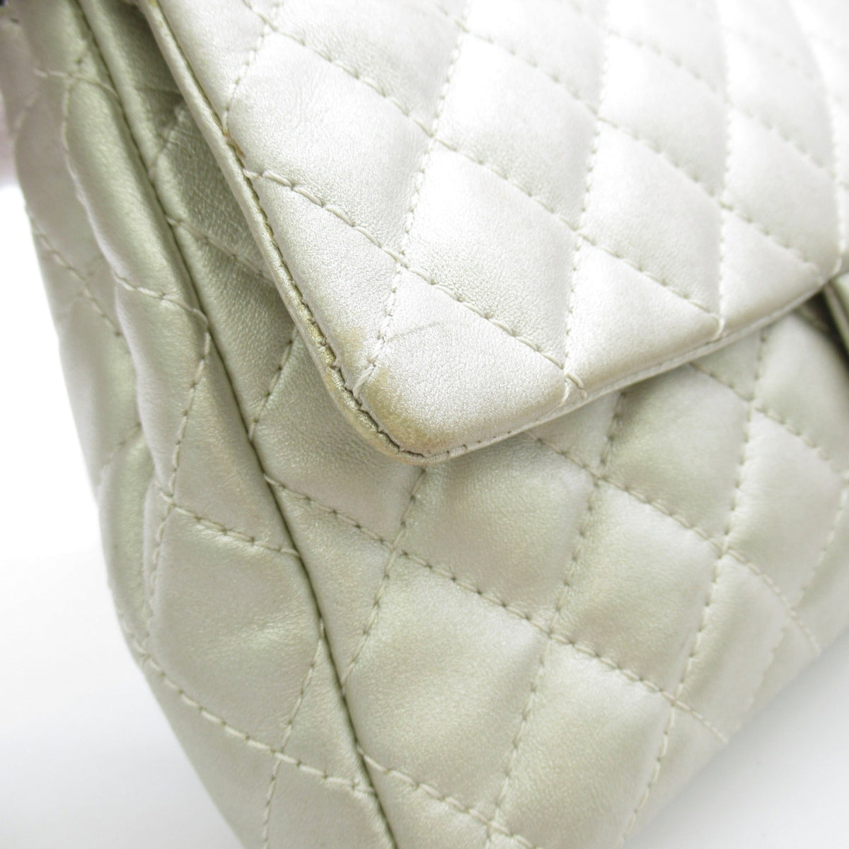 CHANEL 2.55Matelasse ChainShoulder Bag Silver Lambskin [sheep leather]