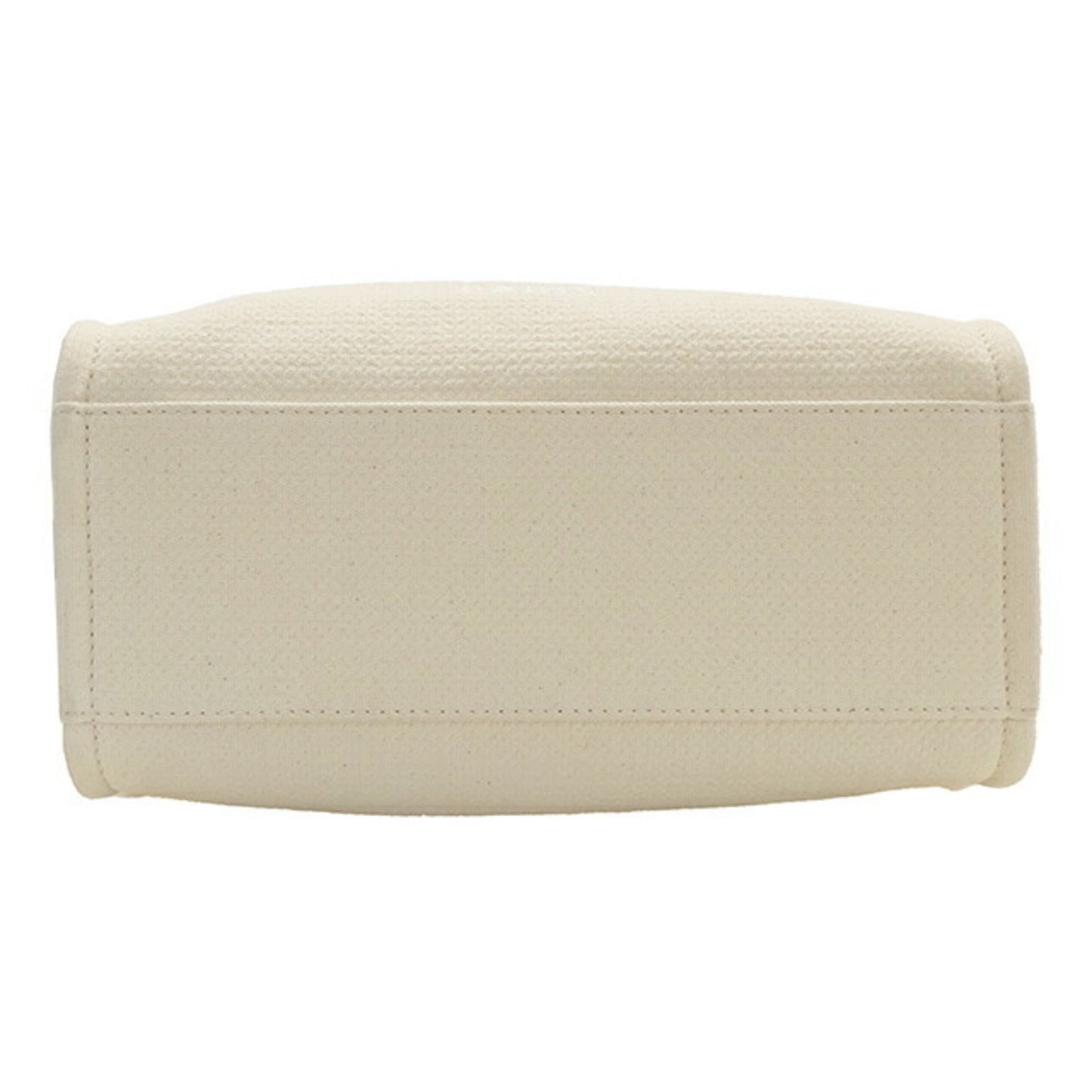 CHANEL Bag Deauville Women's Handbag Shoulder 2way Canvas MM Ivory