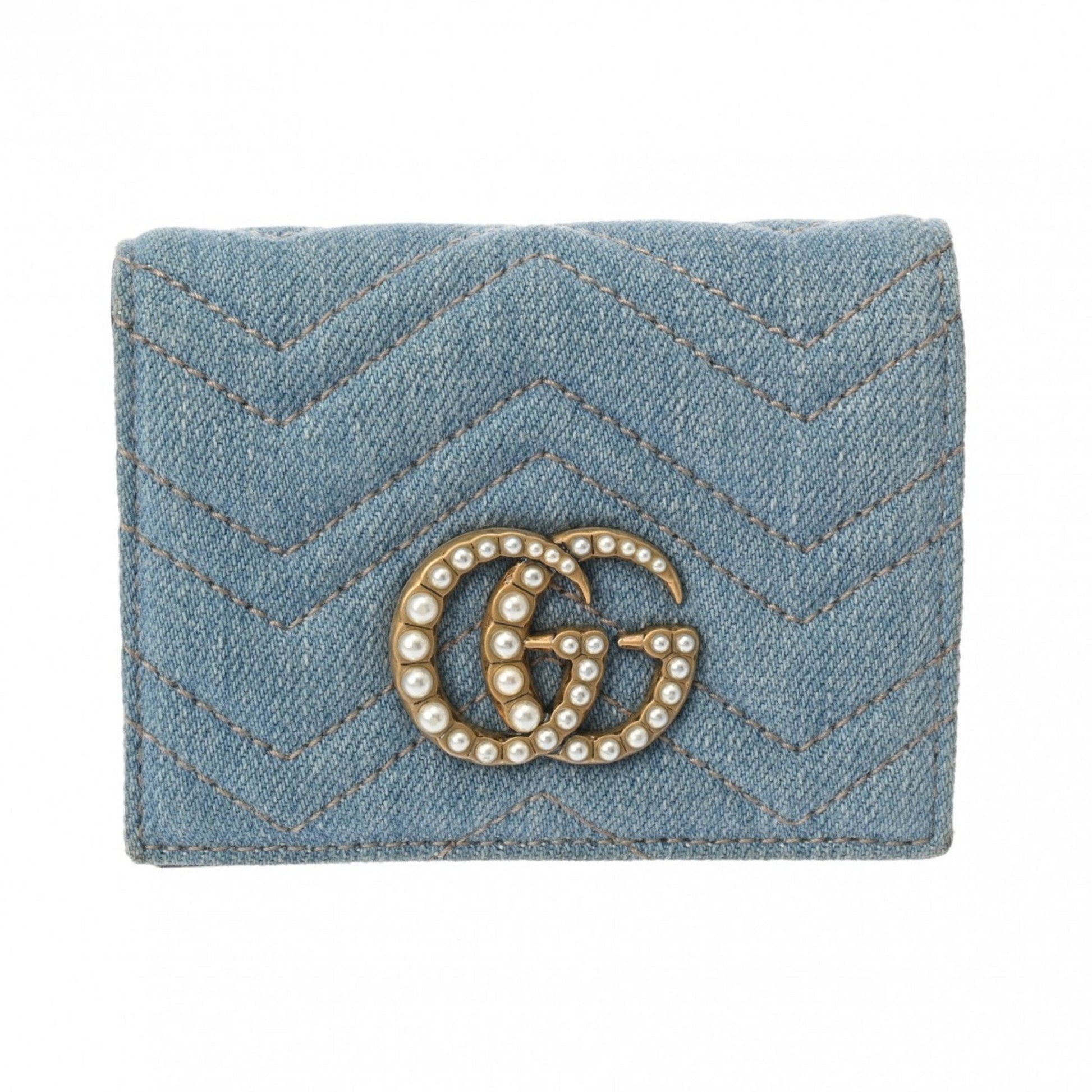 Gucci Blue Denim Wallet (Bi-Fold) ()