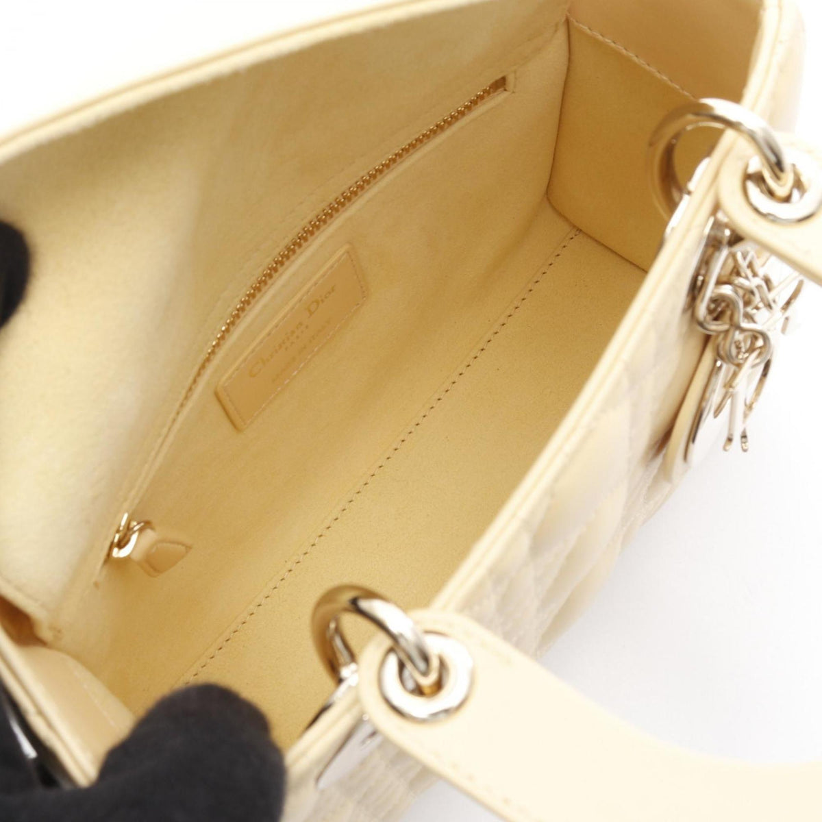 Christian Dior Yellow Leather Handbag ()